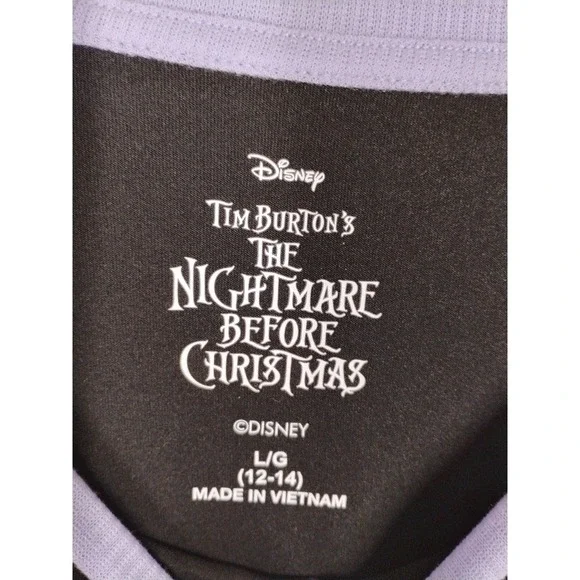 NWT Nightmare Before Christmas Womens LARGE Boo Crew Large Night Shirt Pockets - Picture 5 of 7